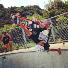 I got a lil inverted today at Koga skatepark in Japan, ended the demo with this one, way too