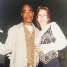1991: @rileyhawk's mom Cindy & I got invited to the American Music Awards because my sister was a backup singer for Michael Bolton. I saw Tupac backstage standing alone and knew of him from Digital Underground. I took this pic but failed to get one of myself (LAME). He was very cool and appreciative that we recognized him.