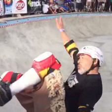 The layback grind clip filmed by @chriselguera at the @elgatoclassic #elgatoclassic this past Sunday in Palm Springs, California - 2015.