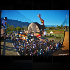 Backside Ollie at the legends very demo at the @elgatoclassic #elgatoclassic today- @eddieelguera on deck